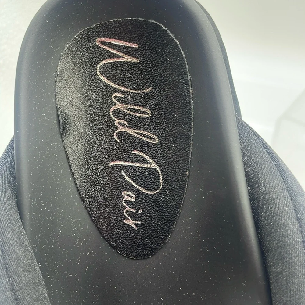 Wild Pair Beck Neon Black Women's slide Sandals NEW  SZ: 5